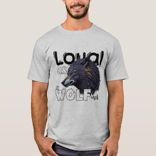 Loyaal als een wolf pack t-shirt (Voorkant)