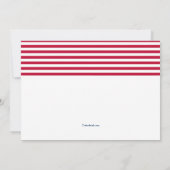 Loyal American Patriotic Invitation Kaart (Achterkant)