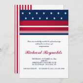 Loyal American Patriotic Invitation Kaart (Voorkant / Achterkant)