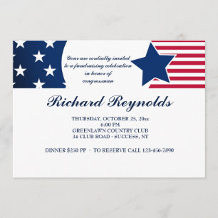 Loyal American Patriotic Invitation Kaart