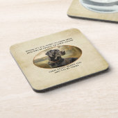 Loyal Black Lab Bier Onderzetter (Linkerzijde)