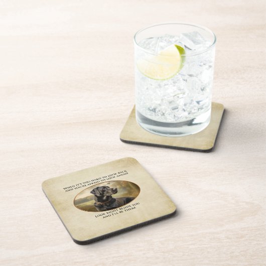 Loyal Black Lab Bier Onderzetter (Rechterzijde)