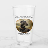 Loyal Black Lab Glas (Voorkant)