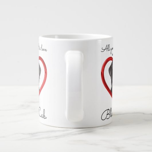 Loyal Black Lab Grote Koffiekop (Achterkant)