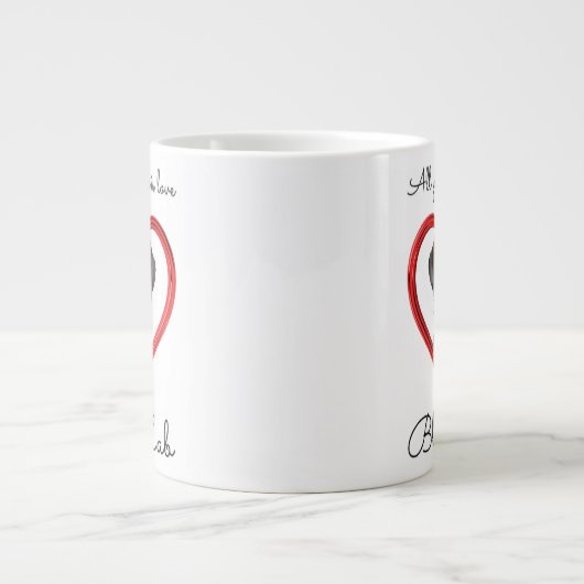 Loyal Black Lab Grote Koffiekop (Voorkant)