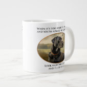 Loyal Black Lab Grote Koffiekop (Voorkant rechts)