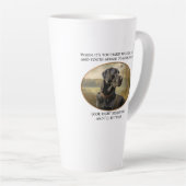 Loyal Black Lab Latte Mok (Rechterhoek)