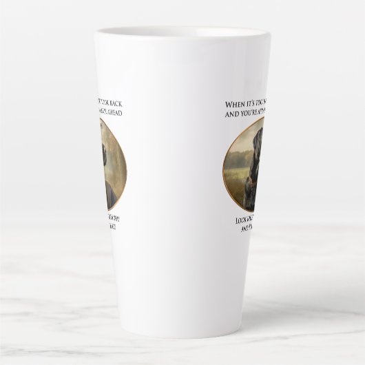 Loyal Black Lab Latte Mok (Voorkant)