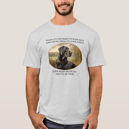 Loyal Black Lab T-shirt (Voorkant)