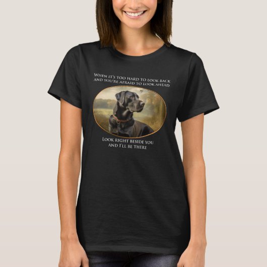 Loyal Black Lab T-shirt (Voorkant)
