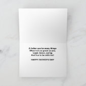 Loyal Brave Caring Dad Rode Kardinaal Waterverf Kaart (Binnen)