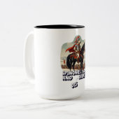 Loyal Italian Spinone Tweekleurige Koffiemok (Voorkant links)