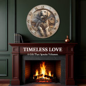 Loyal Labrador Sculpted Stone Style Grote Klok