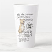 Loyal Pit Bull Terrier Advocate  Latte Mok (Voorkant)
