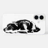 Loyal Pitbull Mix Resting Pose Telefoonhoesje Case-Mate iPhone Case (Achterkant (horizontaal))
