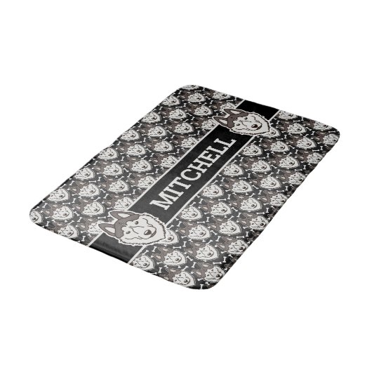 Loyal Siberian Husky Arctic Sled Dog Pet Puppy Badmat (Gekanteld)