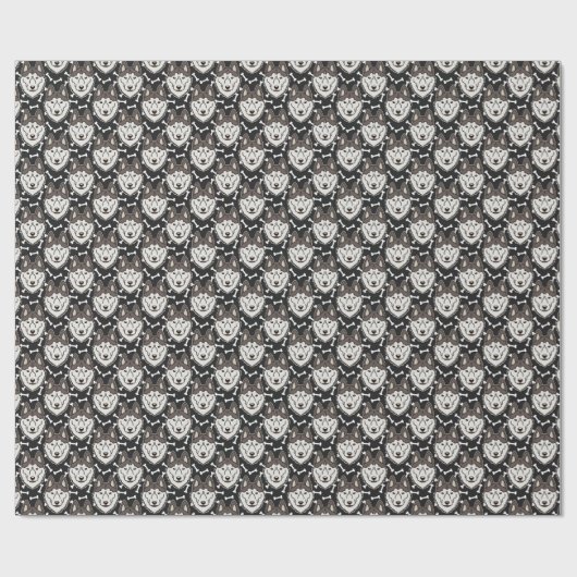 Loyal Siberian Husky Arctic Sled Dog Pet Puppy Cadeaupapier (Vlak)