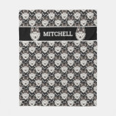 Loyal Siberian Husky Arctic Sled Dog Pet Puppy Fleece Deken (Voorkant)