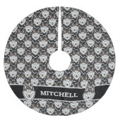 Loyal Siberian Husky Arctic Sled Dog Pet Puppy Kerstboom Rok (Voorkant)