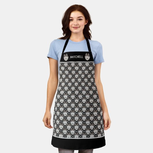 Loyal Siberian Husky Arctic Sled Dog Pet Puppy Schort (Gedragen)