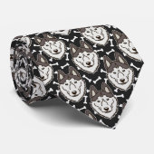 Loyal Siberian Husky Arctic Sled Dog Pet Puppy Stropdas (Opgerold)