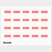 Loyal Stamp Ronde Sticker (Vel)