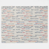 Loyal to My Peace Fleece Blanket Deken (Voorkant (Horizontaal))