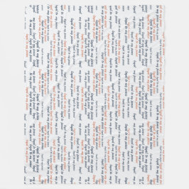 Loyal to My Peace Fleece Blankets Deken