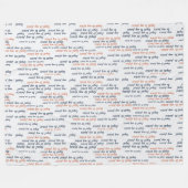 Loyal to My Peace Fleece Blankets Deken (Voorkant (Horizontaal))