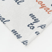 Loyal to My Peace Fleece Blankets Deken (Hoek)