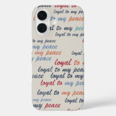 Loyal to My Peace iPhone 16 Cases (Achterkant)