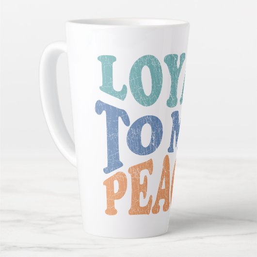 Loyal to My Peace Mugs & Cups Latte Mok (Linkerhoek)