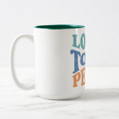 Loyal to My Peace Mugs & Cups Tweekleurige Koffiemok (Links)