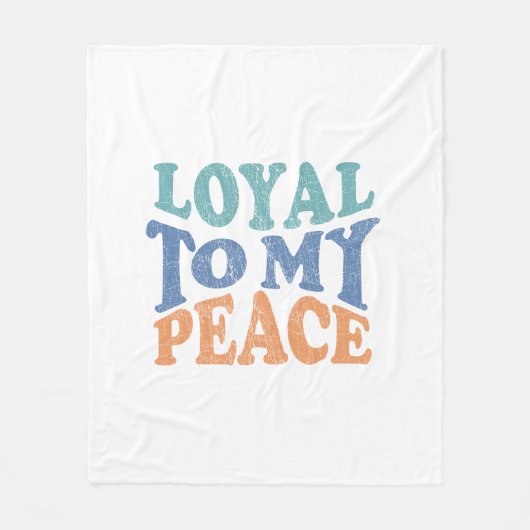 Loyal to my peace Throw, Fleece & Sherpa Blankets (Voorkant)