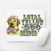 Loyal Yellow Dog Democraat Mousepad Muismat (Met muis)