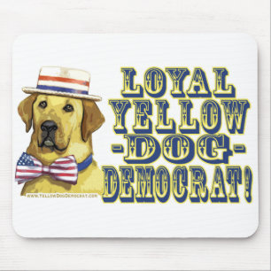 Loyal Yellow Dog Democraat Mousepad  Muismat