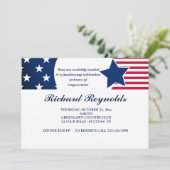 Loyale Amerikaanse Patriottische Uitnodiging (Staand voorkant)