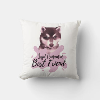Loyale metgezel, beste vriend Pillow Kussen