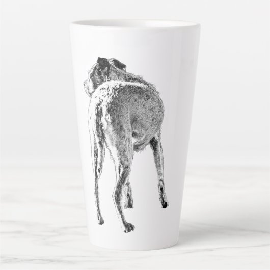 Loyale ogen achter je latte mok (Voorkant)