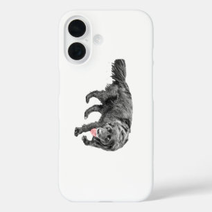 Loyale pup met rood accent iPhone 16 hoesje