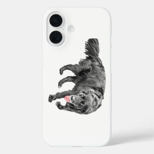 Loyale pup met rood accent Case-Mate iPhone case (Achterkant)