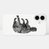 Loyale pup met rood accent Case-Mate iPhone case (Achterkant (horizontaal))