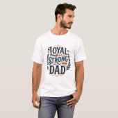 Loyale Sterke Vader Vintage Gravure Shirt Ontwerp_ (Voorkant volledig)