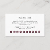 Loyalität 10 Nails Lashes Beauty Visitenkarte Visitekaartje (Achterkant)