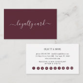 Loyalität 10 Nails Lashes Beauty Visitenkarte Visitekaartje (Voorkant / Achterkant)