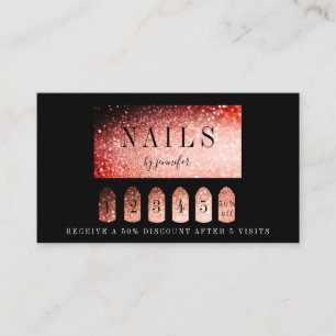Loyalität 5 Nails Artist Elegant Silver Sinaasapp Visitekaartje