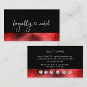 Loyalität 5 Nails Lashes Beauty Visitenkarte Visitekaartje (Voorkant / Achterkant)