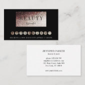 Loyalität 9 Nails Lashes Beauty Visitekaartje (Voorkant / Achterkant)