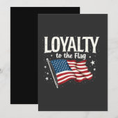 Loyaliteit aan de Amerikaanse vlag voor Veteranend Kaart (Voorkant / Achterkant)
