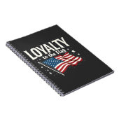 Loyaliteit aan de Amerikaanse vlag voor Veteranend Notitieboek (Rechterzijde)